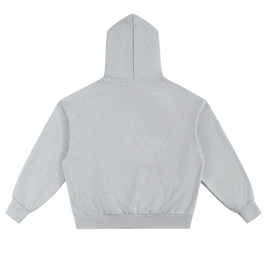 3amseattle Grey Essential 500gsm Fleece Hoodie