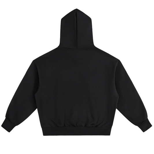 3amseattle Black Essential 500gsm Fleece Hoodie