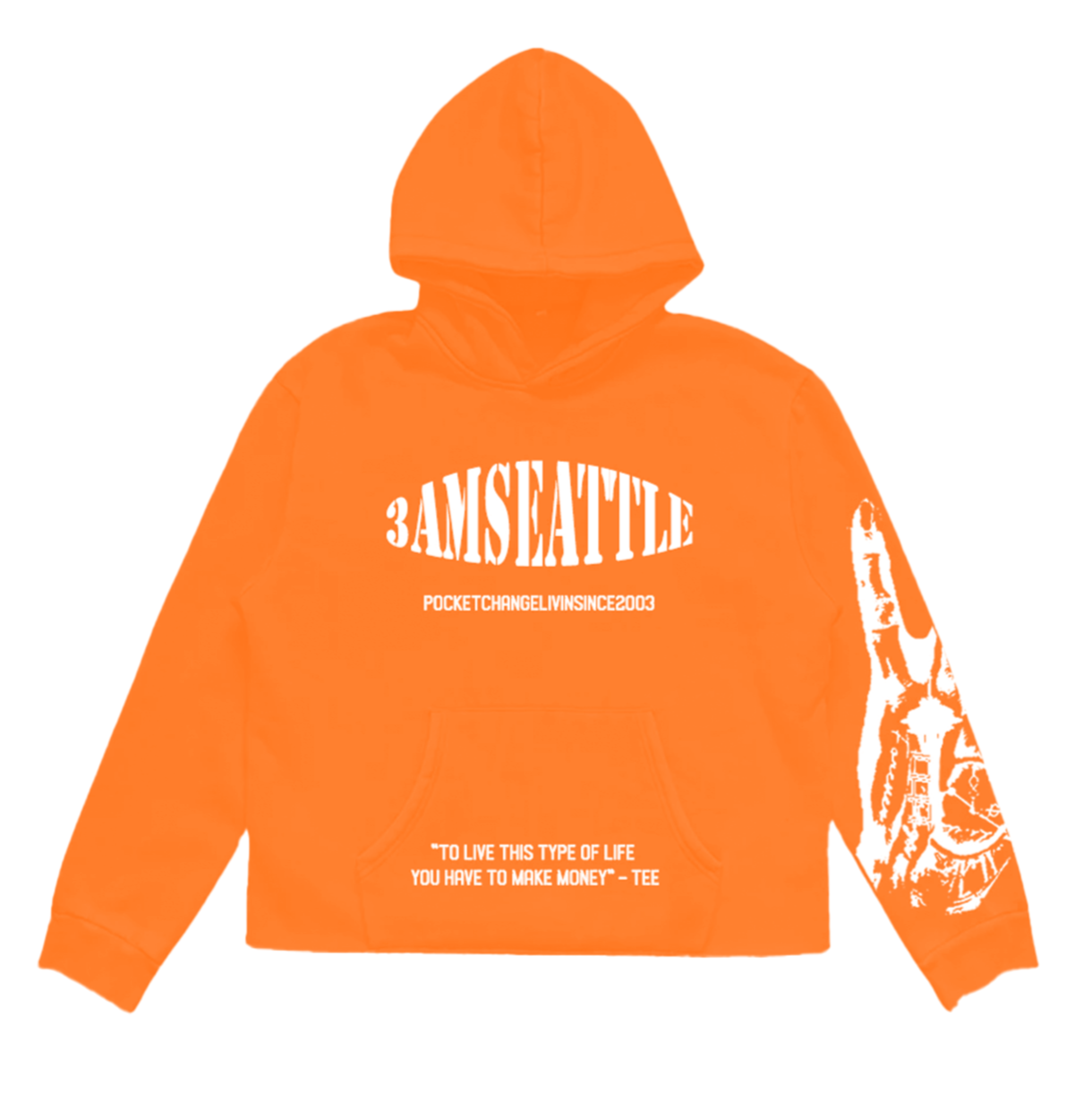 3AMSEATTLE CROPPED HOODIE ORG OG May 24th