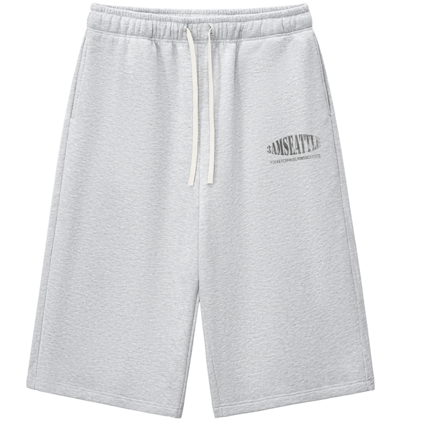 Three-quarter hoop Sweatpants
