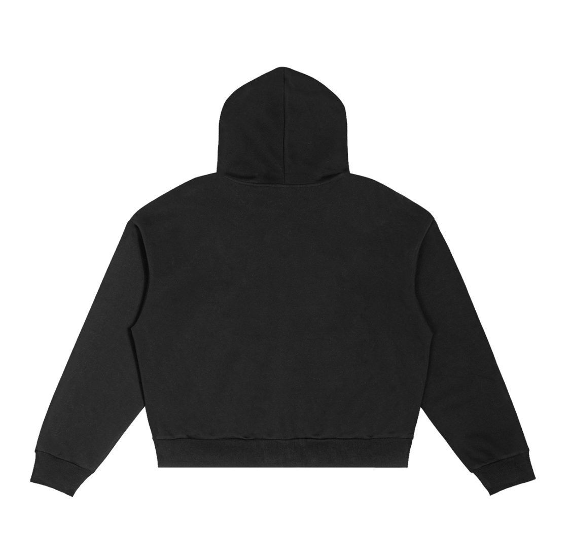 black Contrast Plaid PCL hoodie
